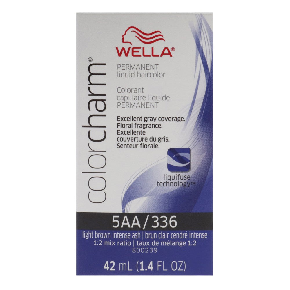 Стойкая жидкая краска для волос Color Charm - 336 5AA светло-коричневый от Wella, для мужчин и женщин - 1,42 унции (40 мл) — фото 2