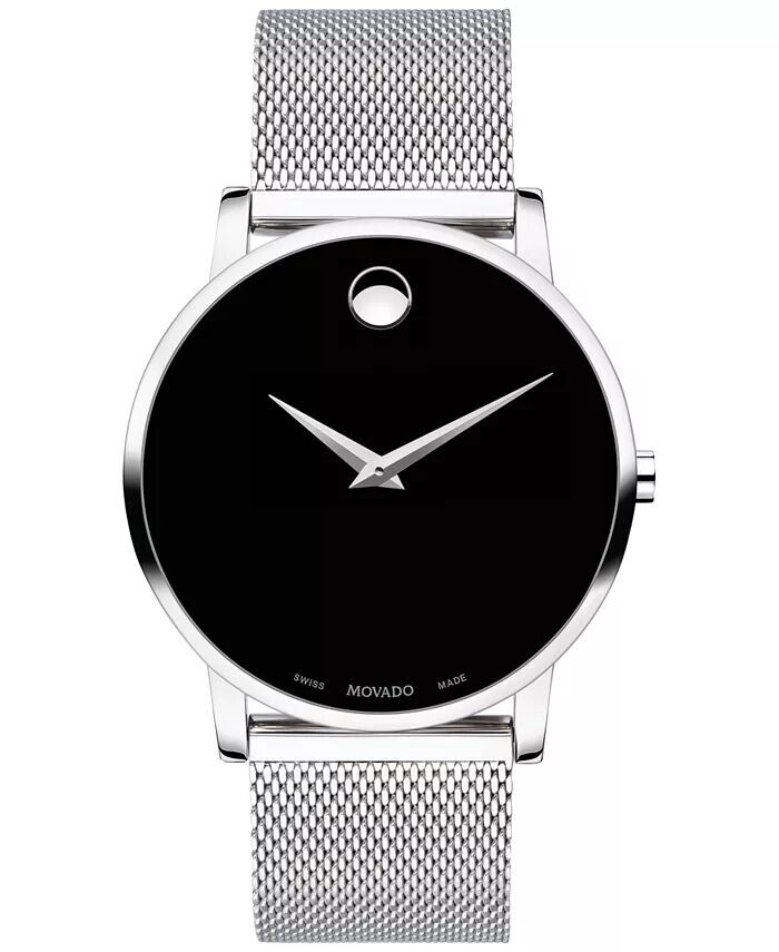 

Часы-унисекс Swiss Museum Classic с сетчатым браслетом из нержавеющей стали, 40 мм Movado