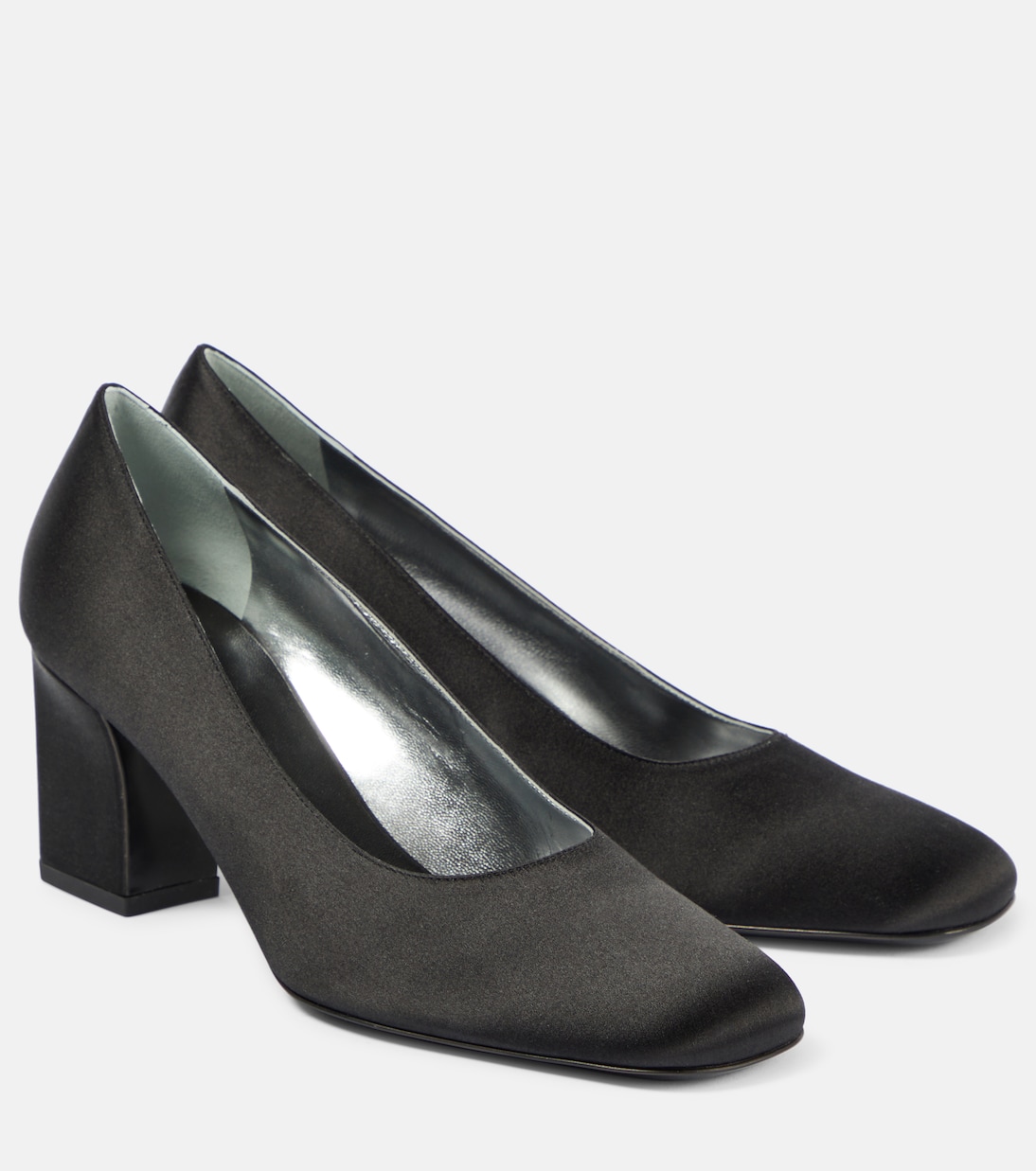 Сатиновые туфли-лодочки Fiore The Row, черный