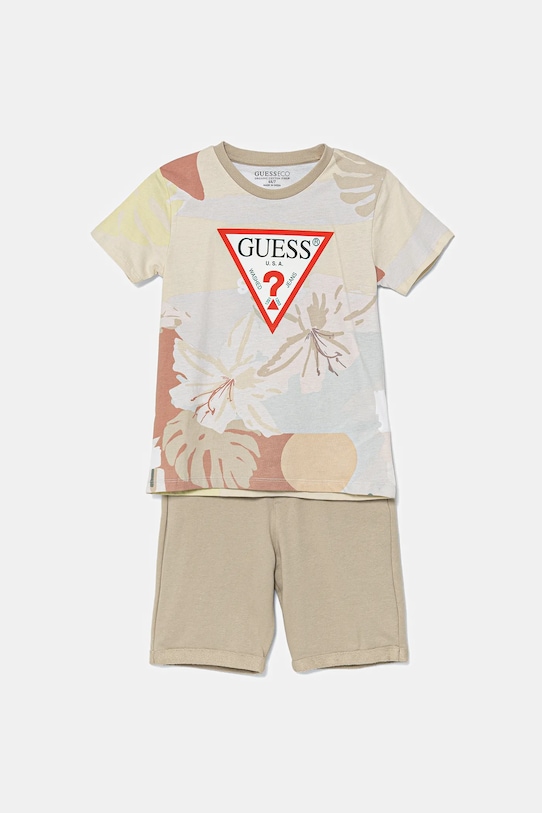

Детский хлопковый комплект Guess, бежевый