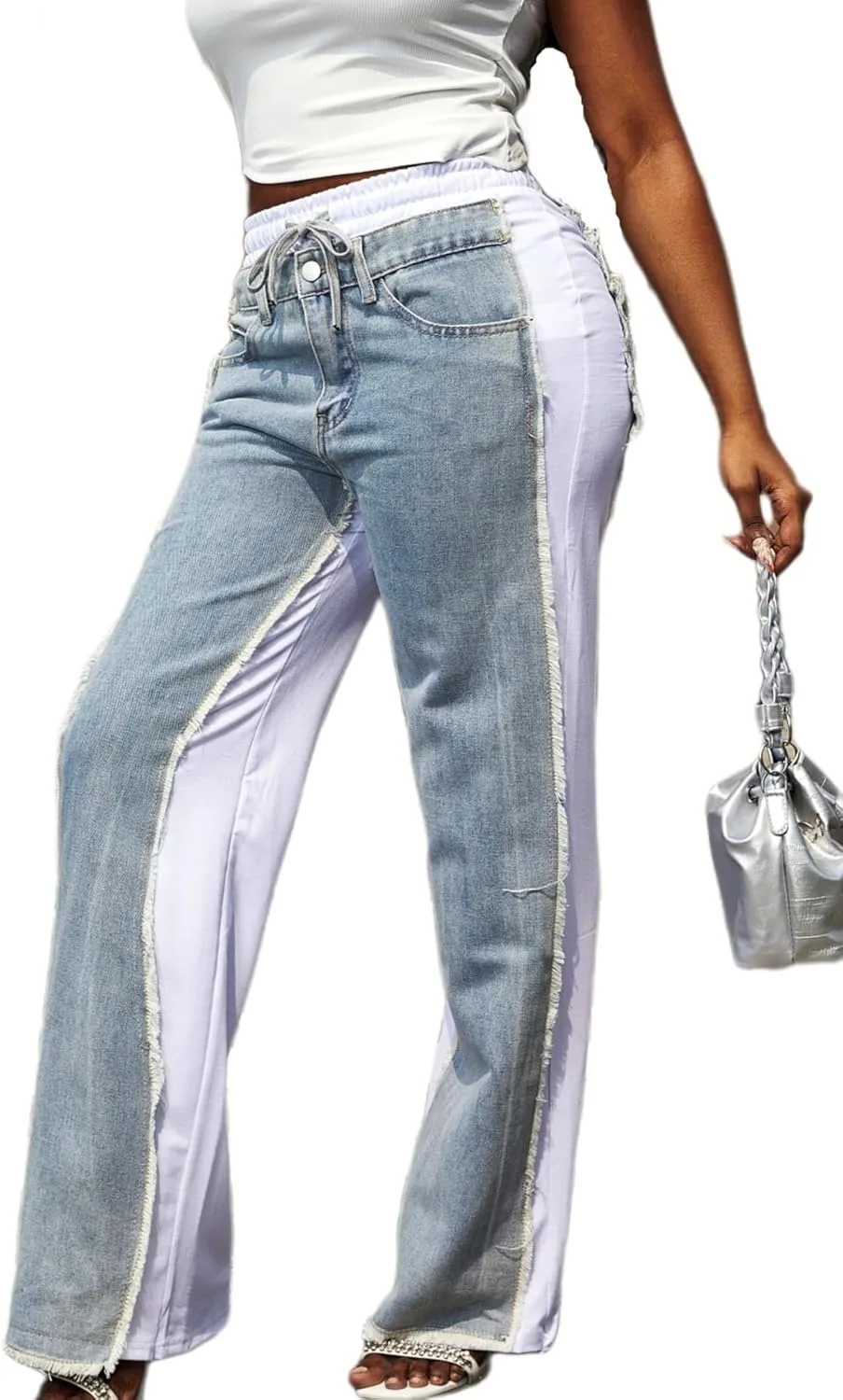 

Женские джинсовые спортивные штаны Vaceky с карманами