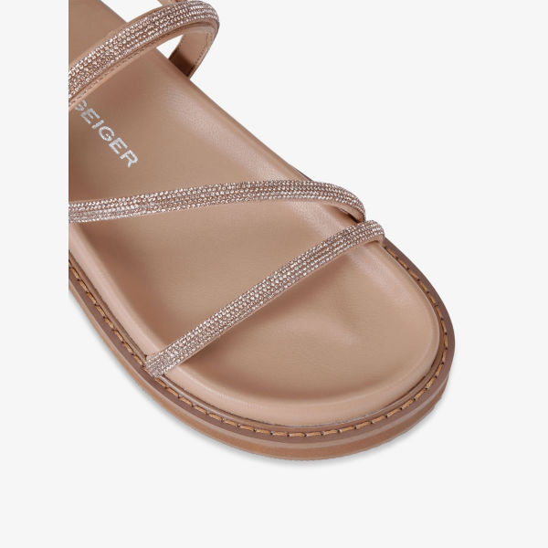 Сандалии Kg Kurt Geiger Savanna из искусственной кожи, красный — фото 3