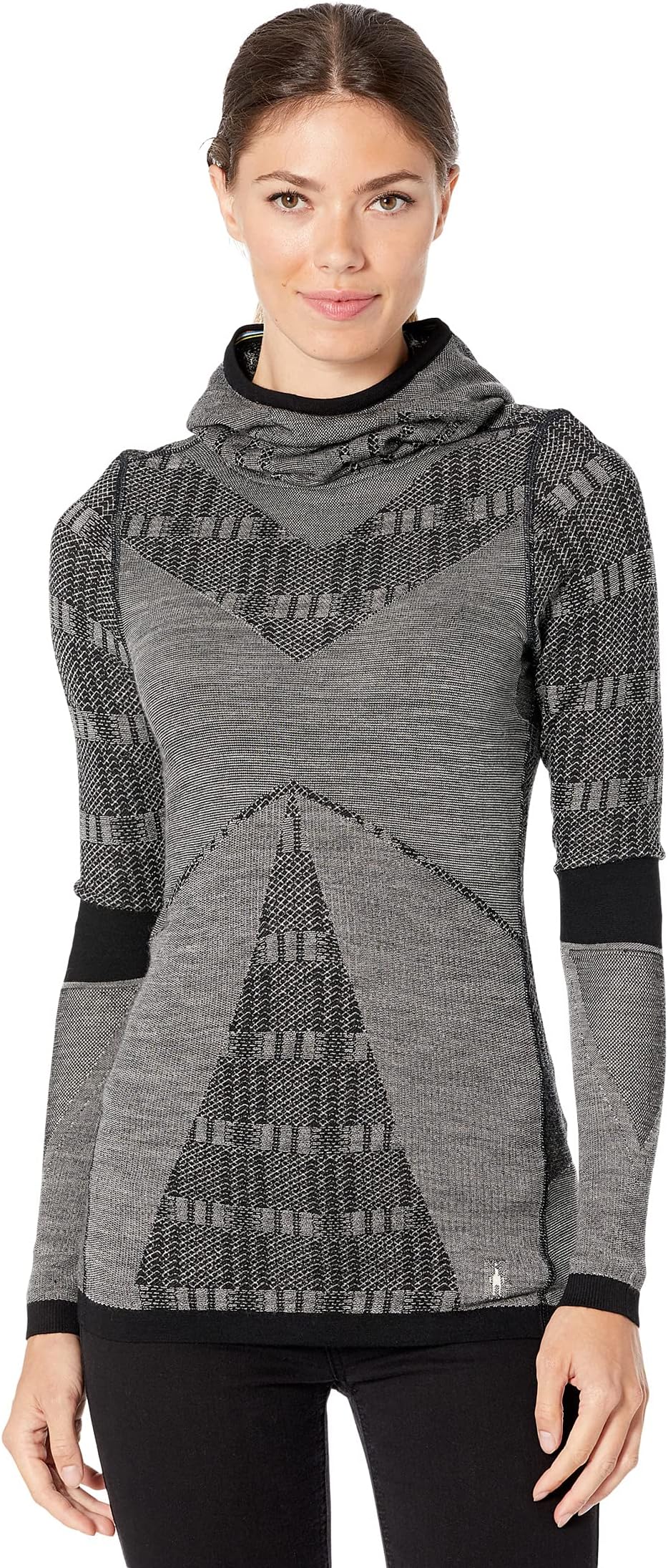 

Свитер Smartwool Intraknit Merino 250 Thermal Pattern Hoodie, цвет Black Plaid