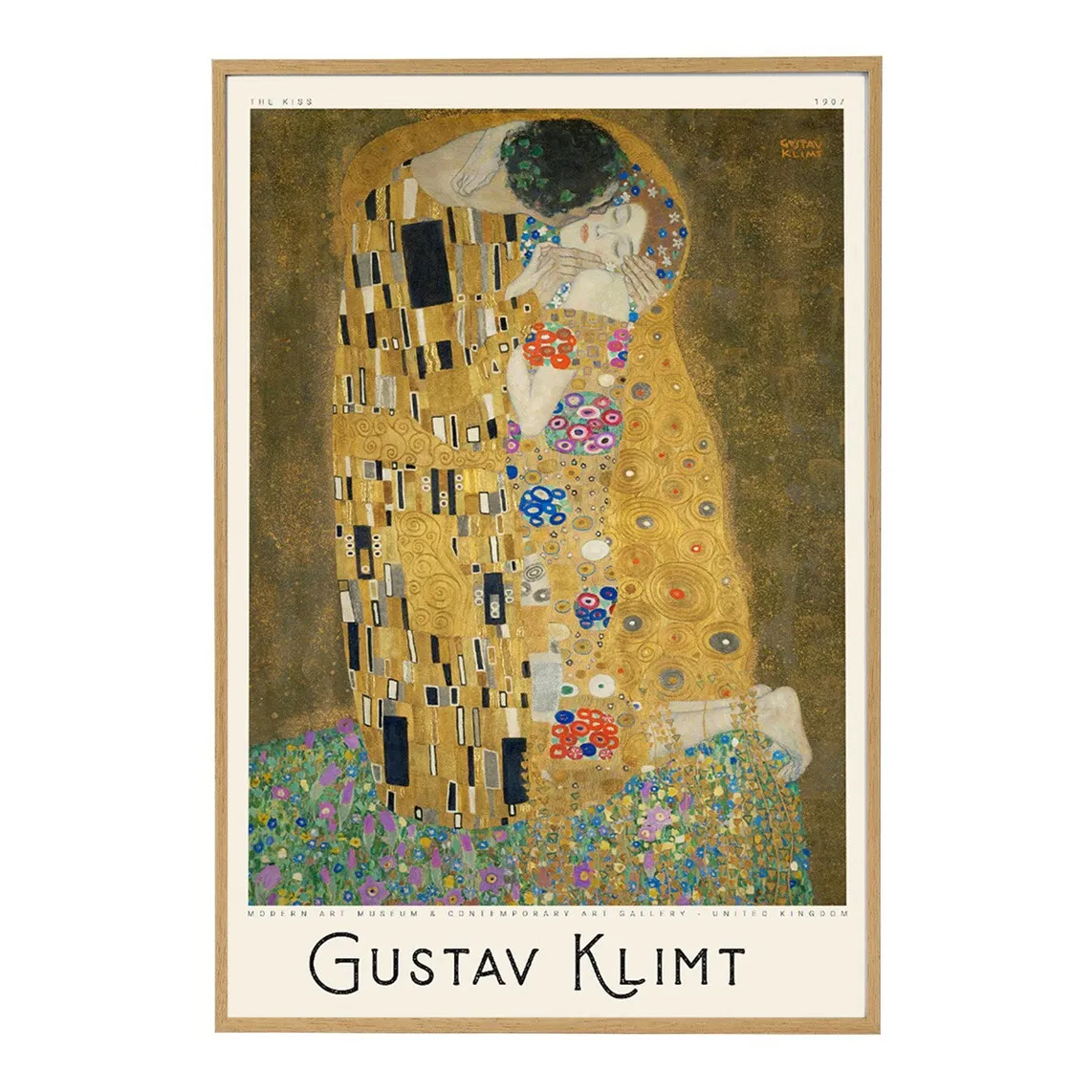 

Поцелуй Климта PSTR Studio Print + Frame Домашний офис El Corte Inglés