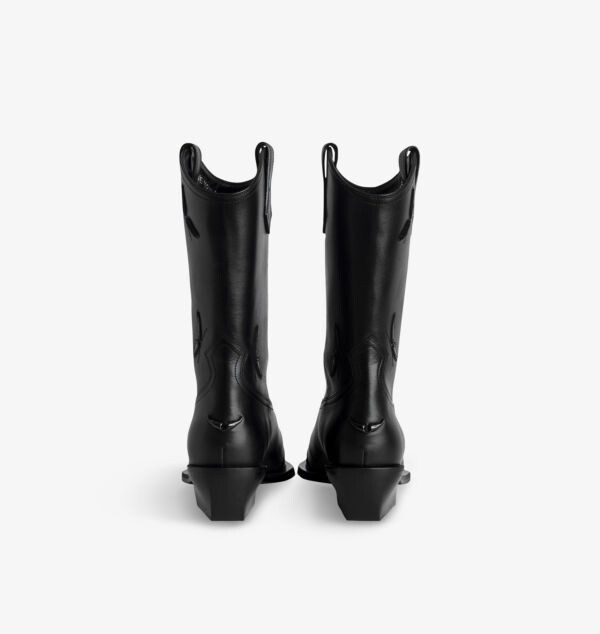 Ботильоны Cara Western из кожи Zadig&Voltaire, черный — фото 4