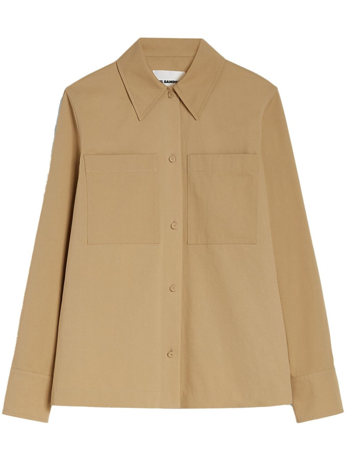 

Jil Sander рубашка с длинными рукавами, коричневый