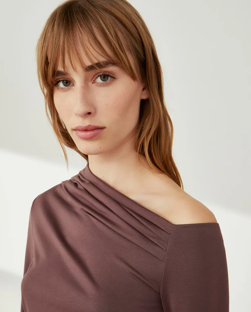 

Женская футболка с длинным рукавом Southern Cotton, кремово-белый