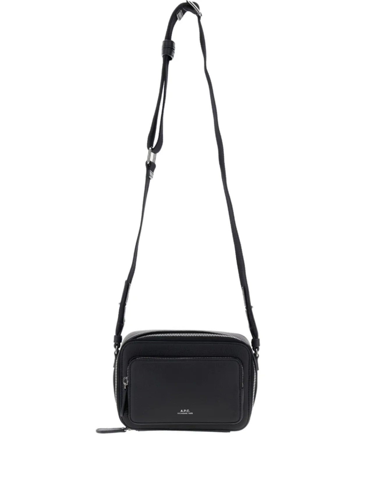 

Сумка через плечо из кожи APC A.P.C., черный