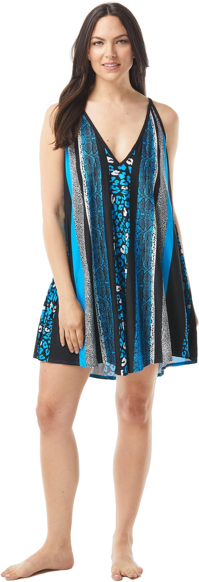 

Пляжное платье COCO REEF Python Femme Cover-Up Dress, цвет True Blue