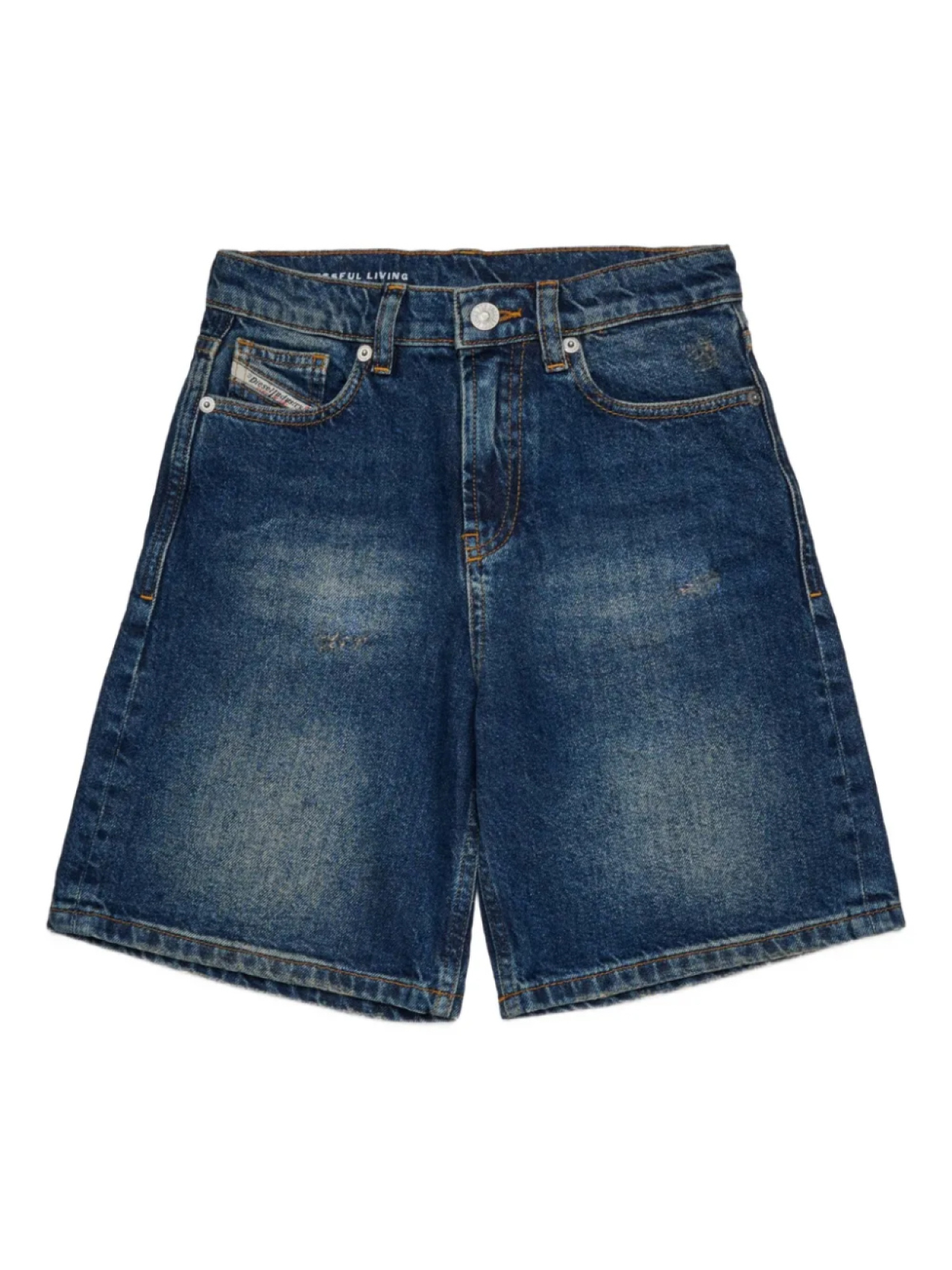 

Diesel Kids джинсовые шорты D-Argjx, синий