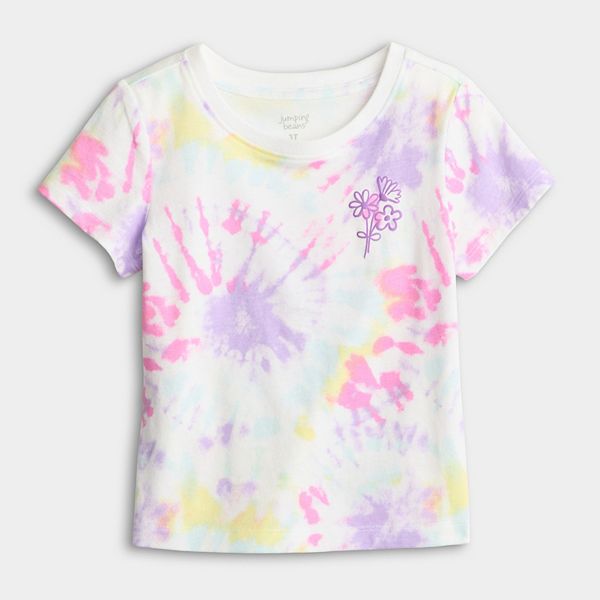 

Футболка с принтом для девочек 4-12 Jumping Beans, Bouquet Chest Purple