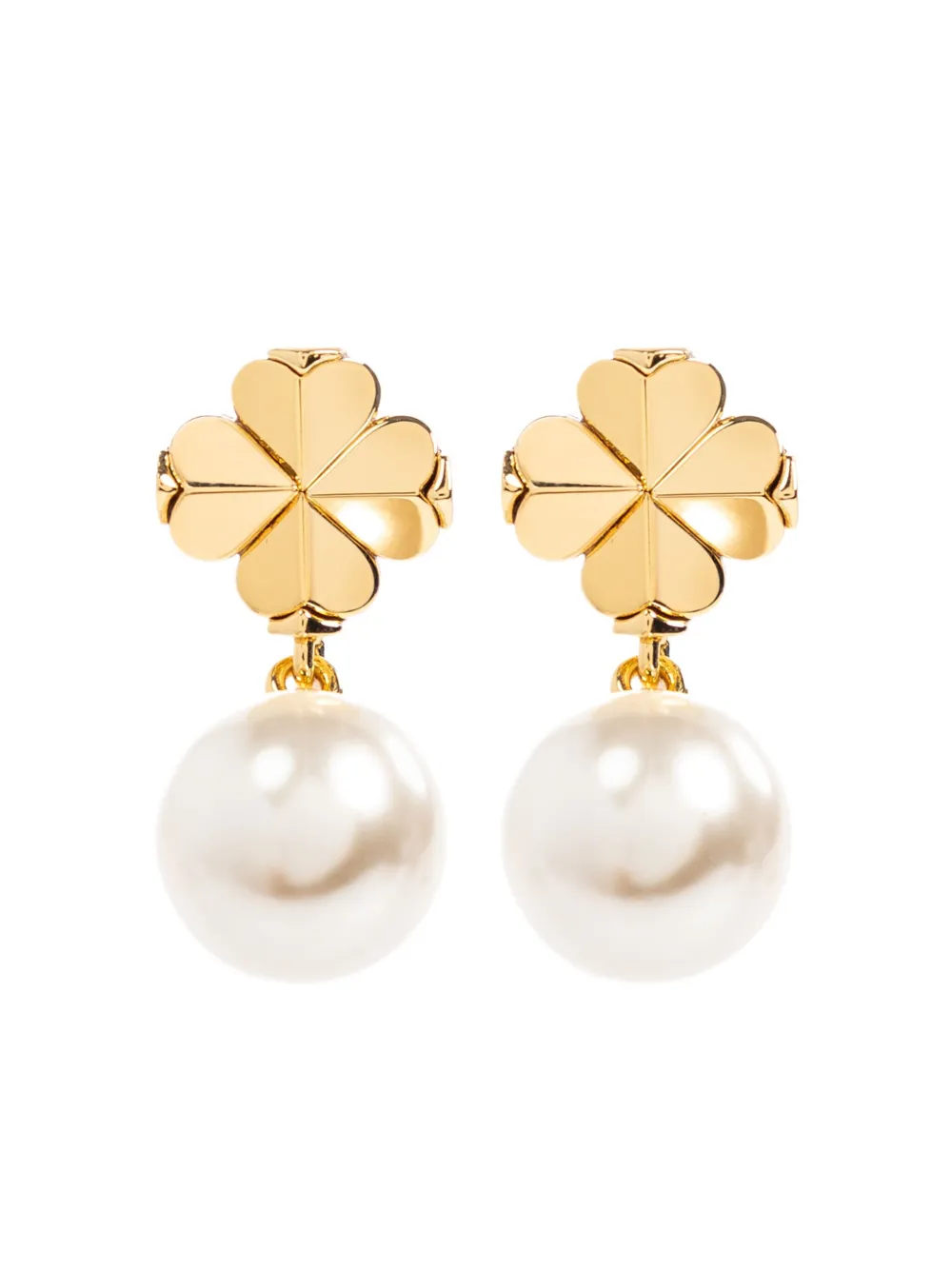 

Серьги с жемчужными подвесками в виде цветов Kate Spade, золотой