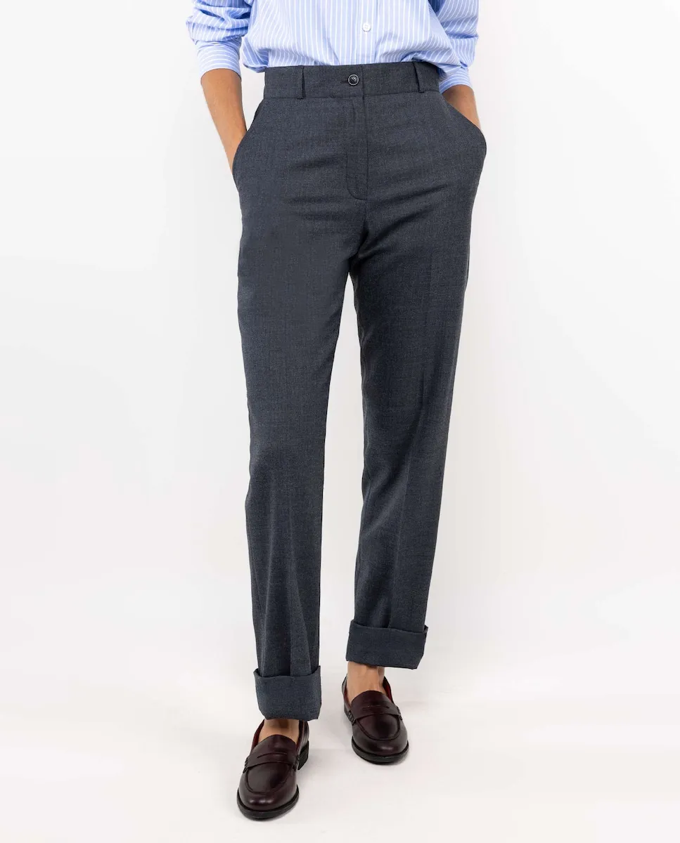 

Женские брюки в тандеме с узором «елочка» El Ganso, серый