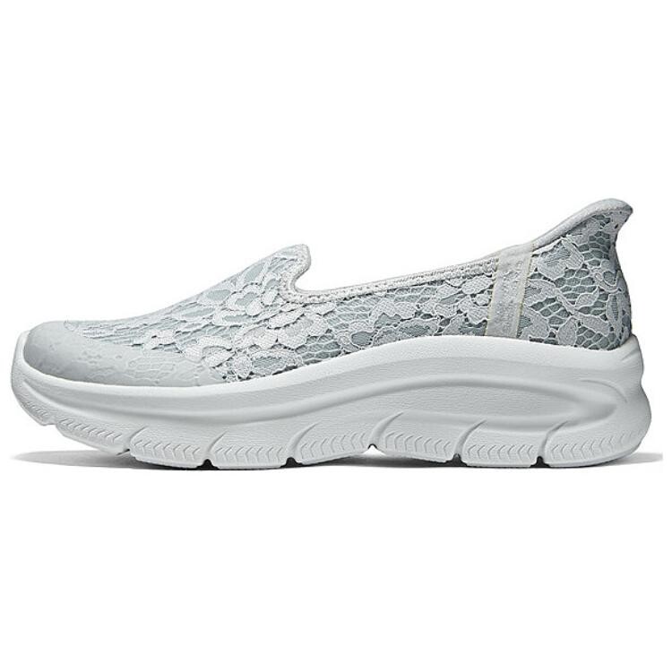 Современные удобные женские повседневные туфли женские светло-серые Skechers