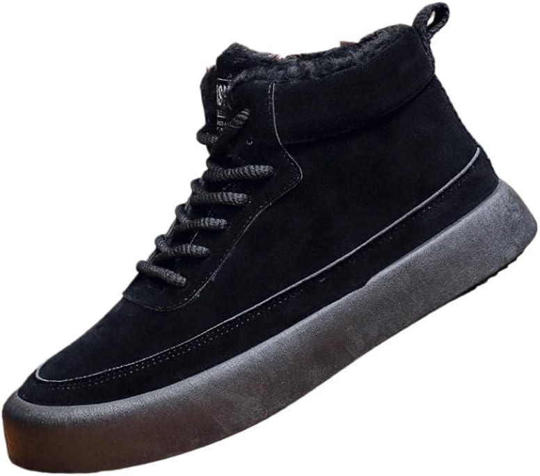 

Мужские высокие зимние ботинки FmShi, теплые и прочные, подходят для повседневной носки, долговечные и противоскользящие, для активного отдыха, ежедневного использования, поездок на работу и зимнего сезона. Хлопковые ботинки, черный