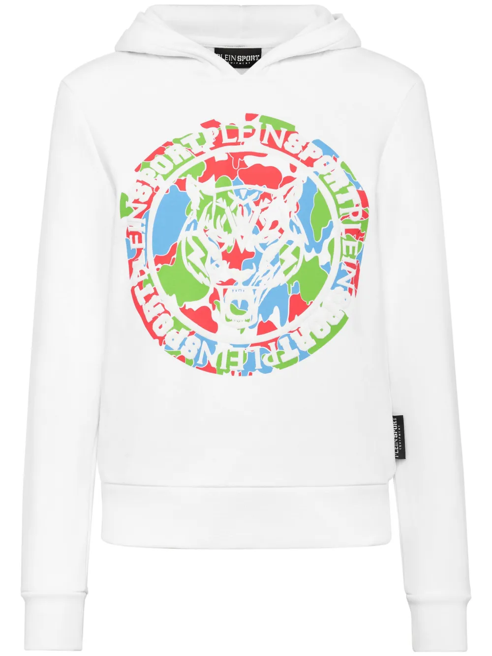 

Худи Carbon Tiger Plein Sport, белый