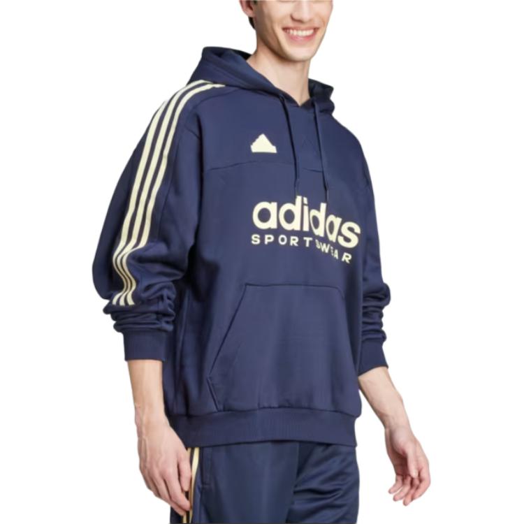 Adidas Спортивный свитшот мужской Legend Ink/near Yellow — фото 4