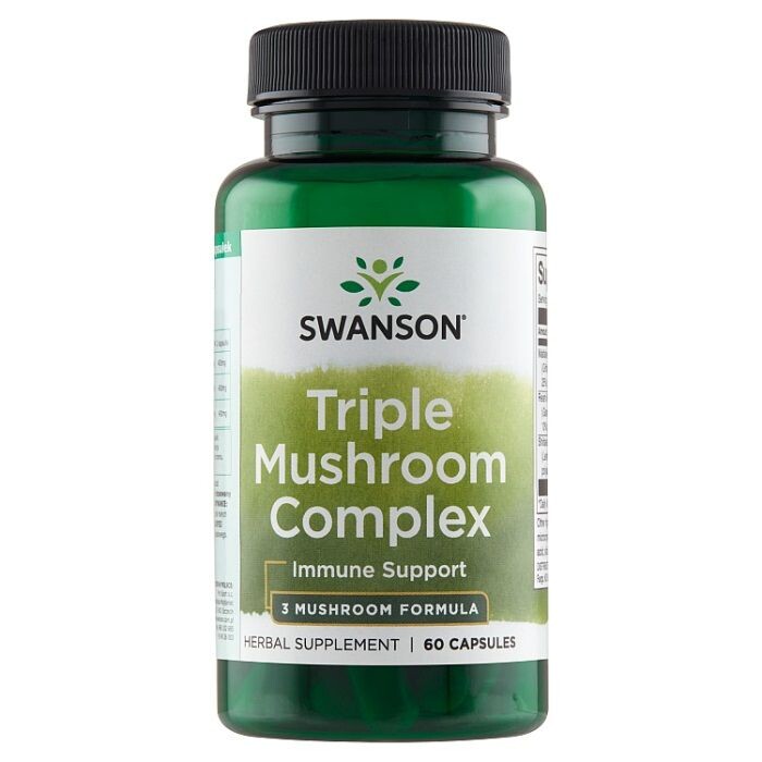 

Препарат, укрепляющий иммунитет Swanson Triple Mushroom Standardized Complex, 60 шт