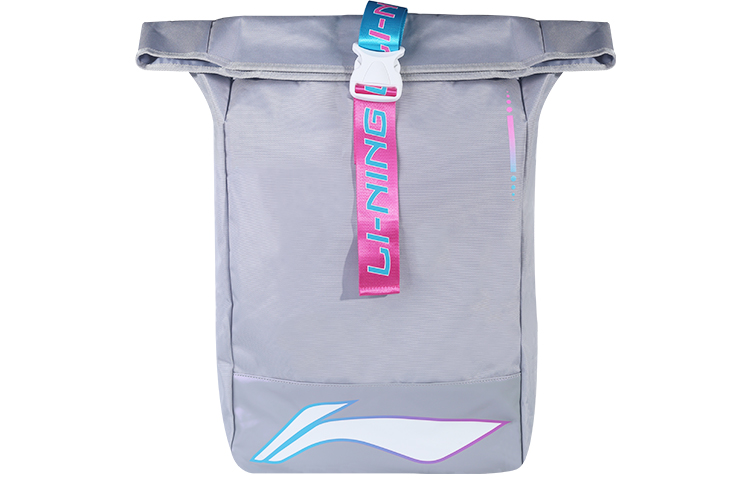 

Сумка для путешествий из ткани и полиэстера LiNing Travel Bag Backpack Large мужская светло-серая