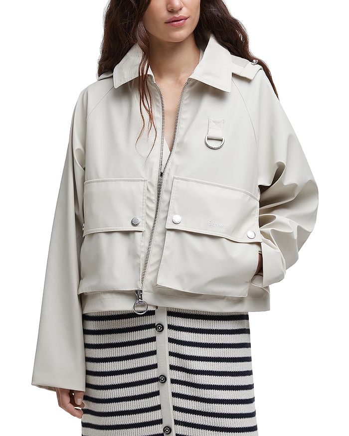 

Июньская водостойкая куртка Barbour, слоновая кость/кремовый