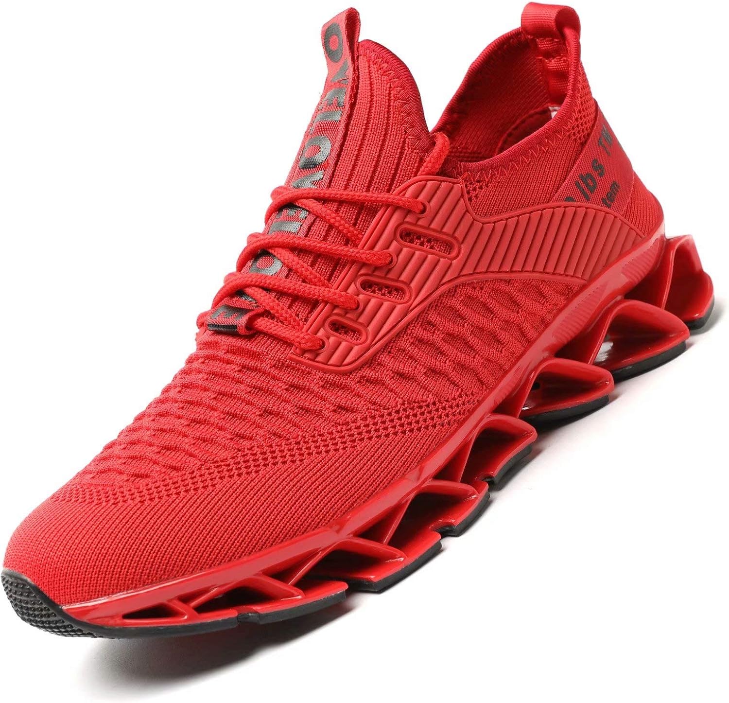 

Мужские беговые кроссовки Chopben Blade, противоскользящие, модные, с дышащей сеткой, мягкой подошвой, повседневные спортивные обувь для прогулок, красный