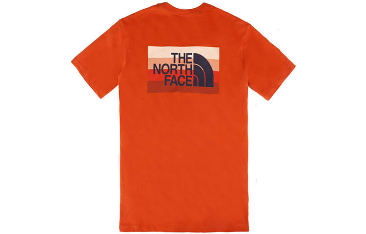 

Футболка мужская оранжевая The North Face, оранжевый