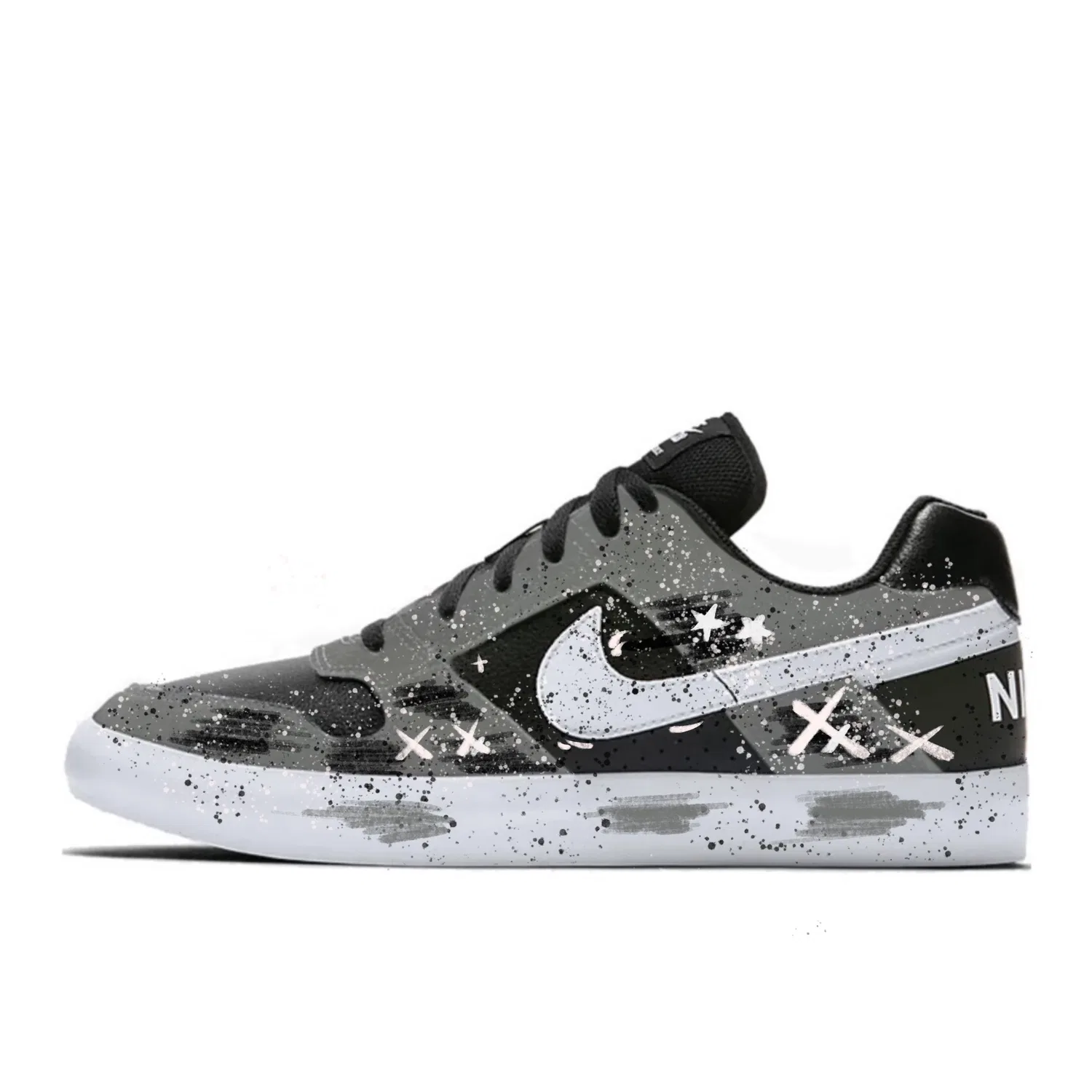 Кроссовки для скейтбординга Nike SB Delta Starry Sky Light Chronicle Black Gray