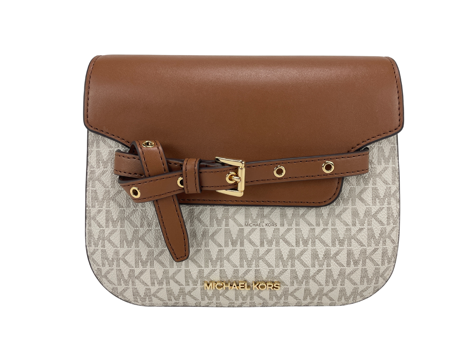 

Сумка-кошелек через плечо из ПВХ Emilia Small Vanilla Signature Michael Kors