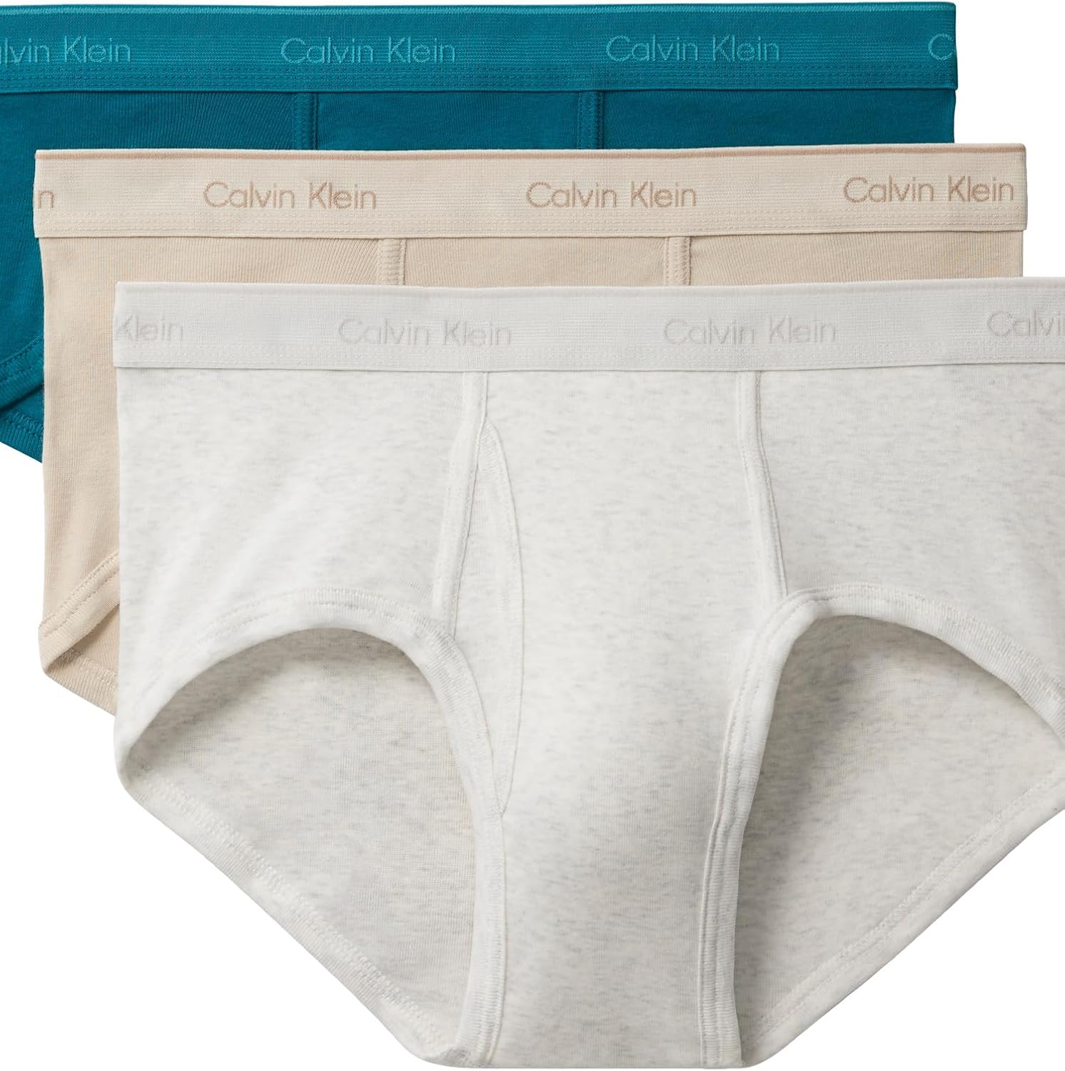

Комплект из 3 мужских трусов Calvin Klein Cotton Classics, Snow Heather,Teal Marine,Oyster Gray