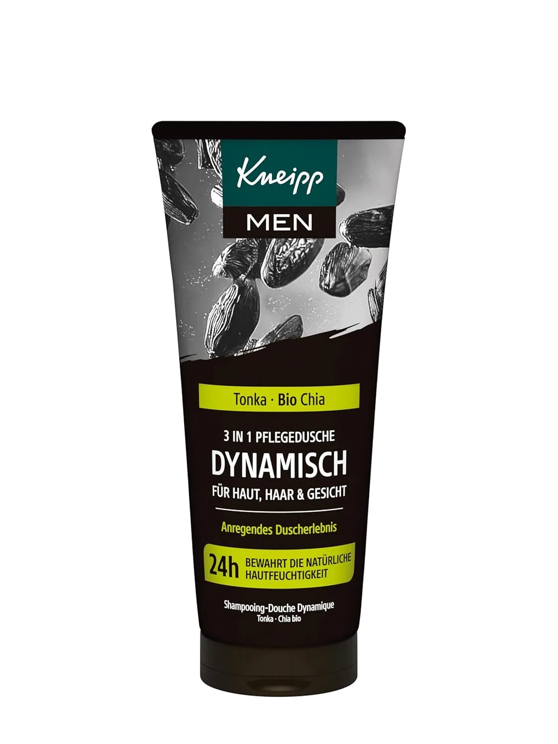 Мужской гель для душа Kneipp MEN 3-в-1 Dynamic с экстрактами бобов тонка и органической чиа, 6 x 200 мл Kneipp — фото 2