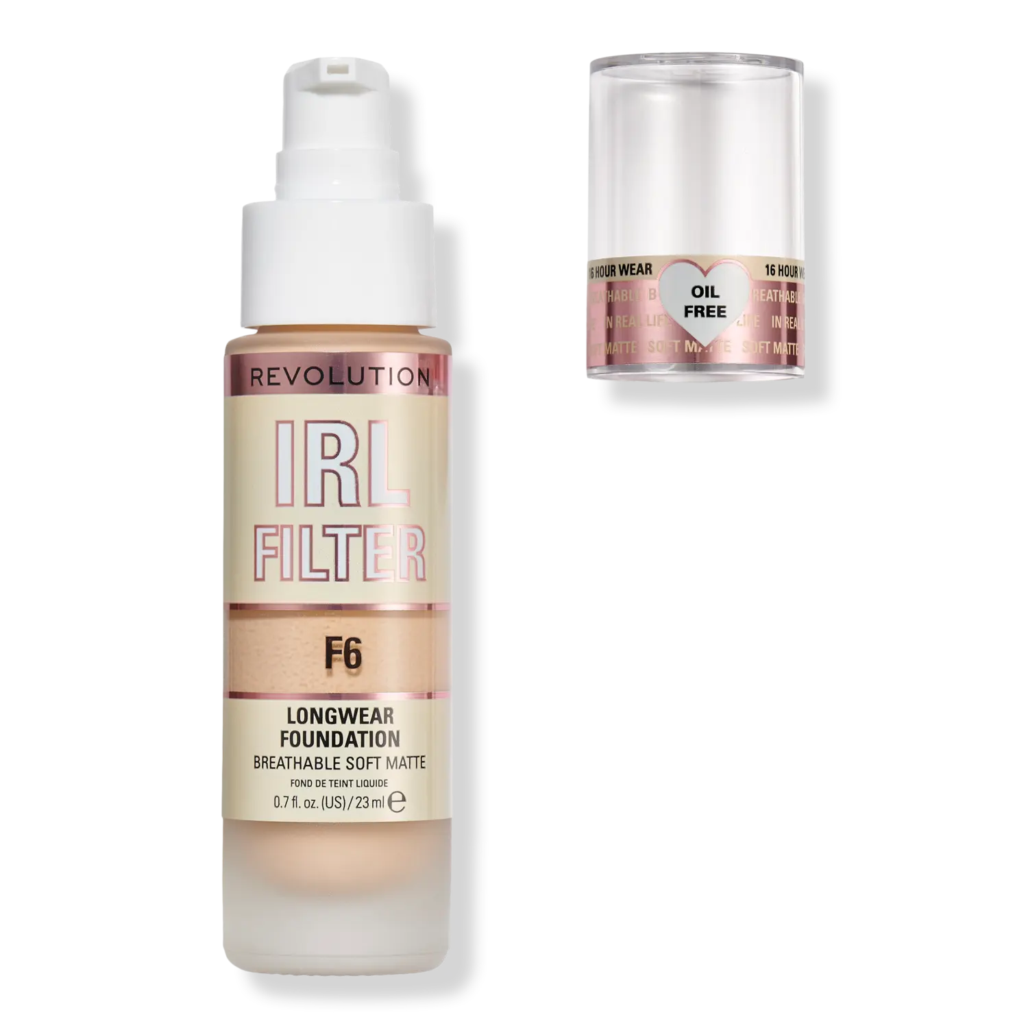 

Тональный крем IRL Filter Longwear Foundation Revolution Beauty, F6 (light/medium skin tones with a neutral undertone)