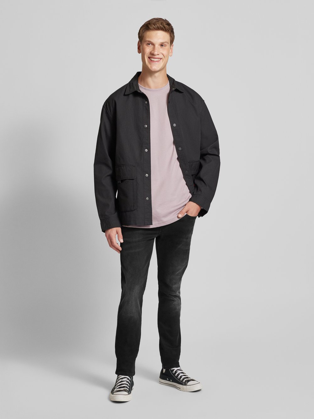 

Джинсы Slim fit с эффектом поношенности, модель 'ANBASS' Replay, черный
