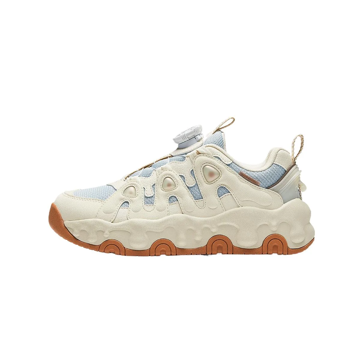 Antakids Детские кроссовки мид-топ устойчивые к истиранию Illusion Blue/Light Beige White