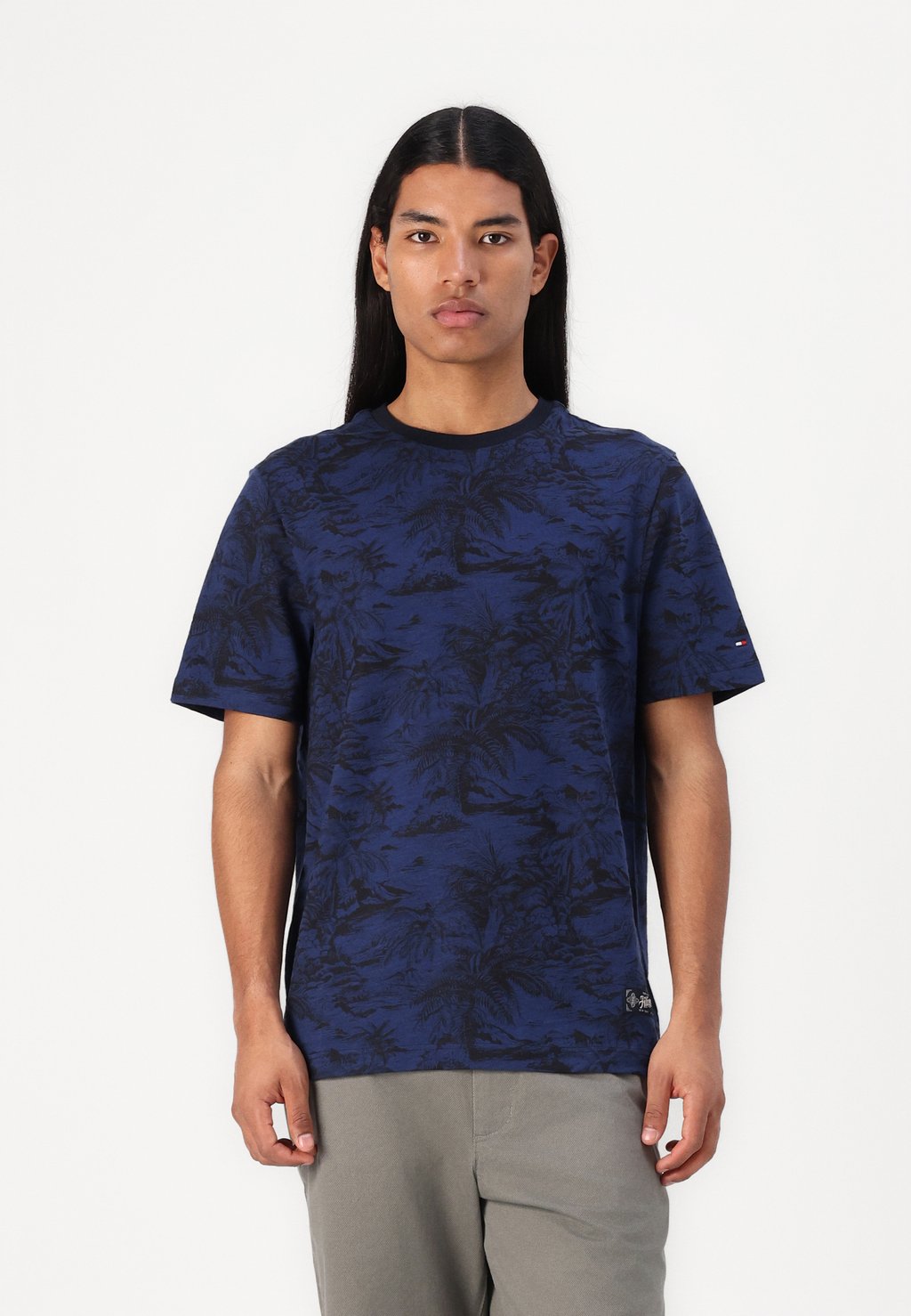 

Футболка с принтом SUMMER SLUB TEE Tommy Hilfiger, синий