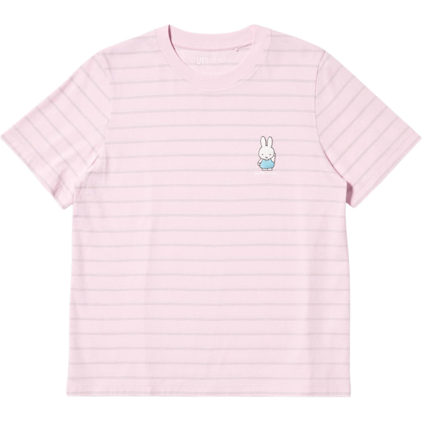 

Miffy, Футболка Miffy Collaboration FW25 женская Uniqlo, pastel розовый