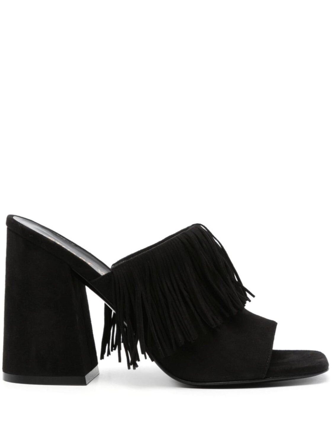 

Stuart Weitzman мюли Tia Fringe 100, черный