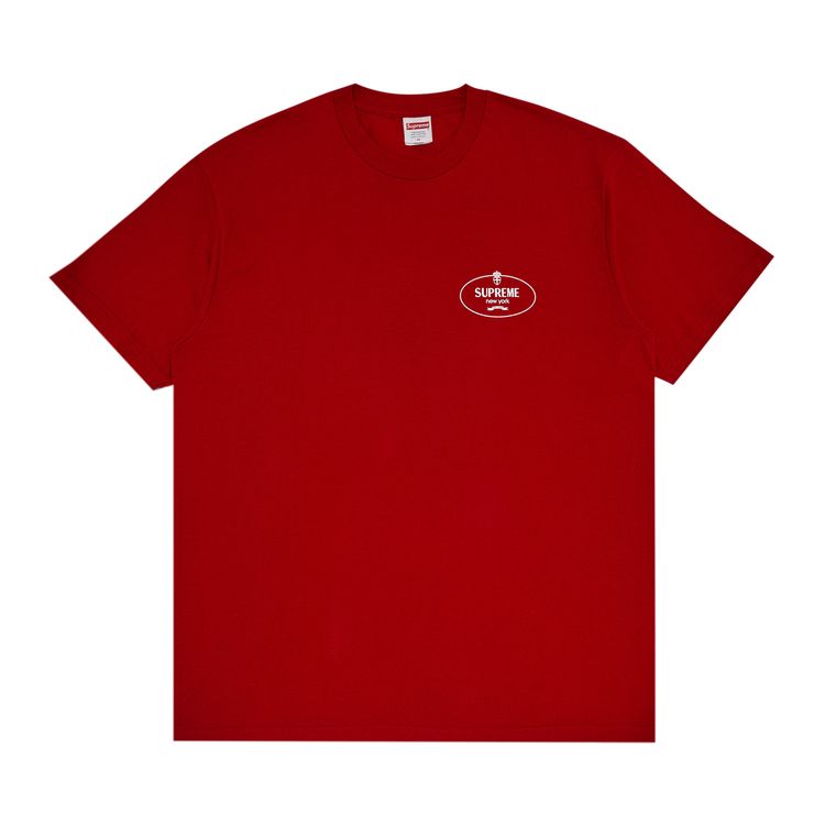 

Футболка Supreme Crest Tee Red, красный