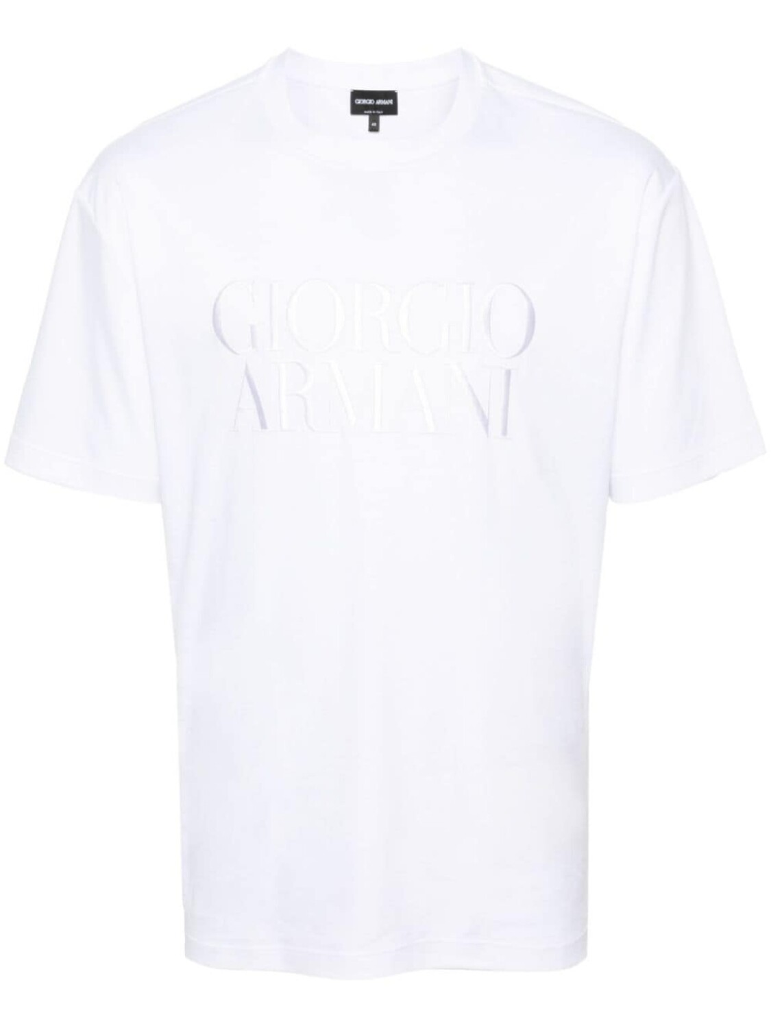 

Giorgio Armani футболка с вышитым логотипом, белый