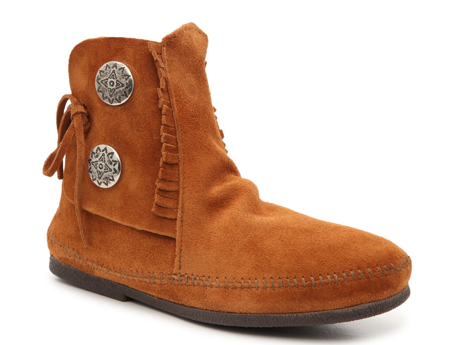 

Ботинки Minnetonka Two Button, коричневый
