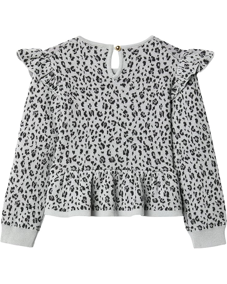 

Свитер Janie and Jack Snow Leopard Peplum Sweater, серый