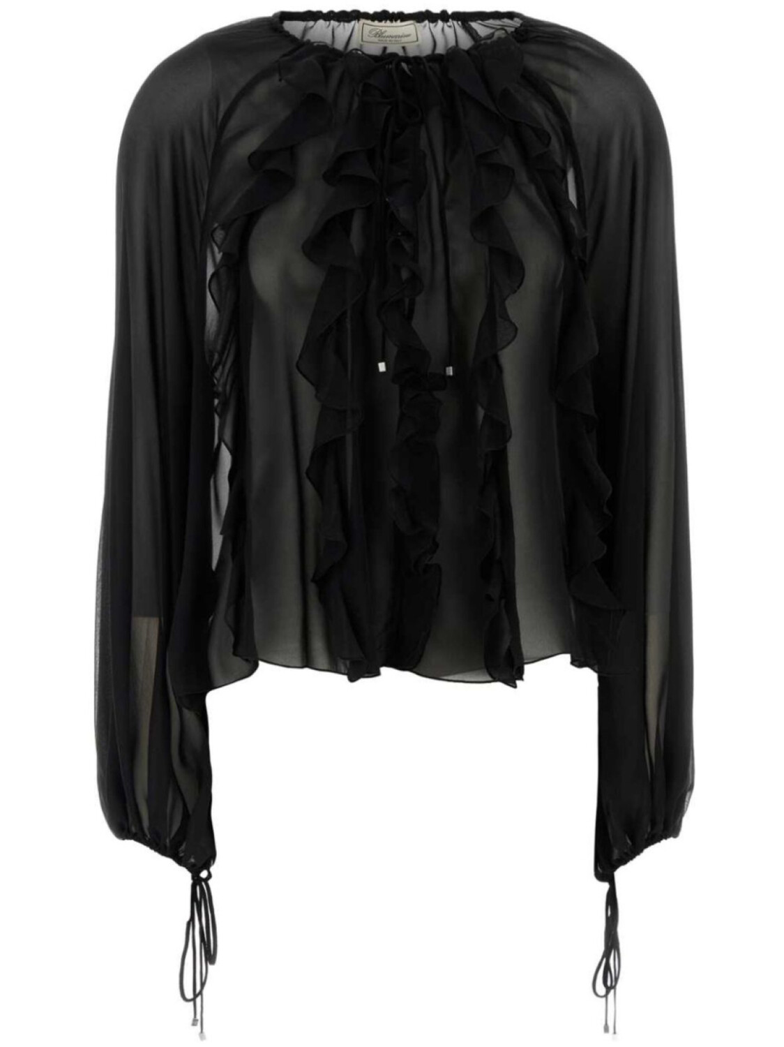 

Blumarine полупрозрачная блузка, черный
