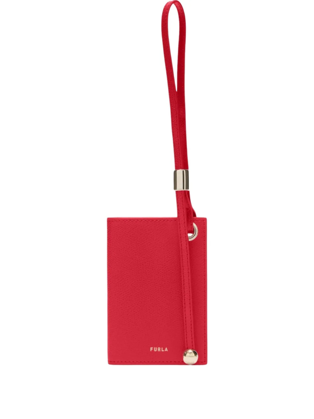 

Визитница Furla Laura с кожаным ремешком, красный