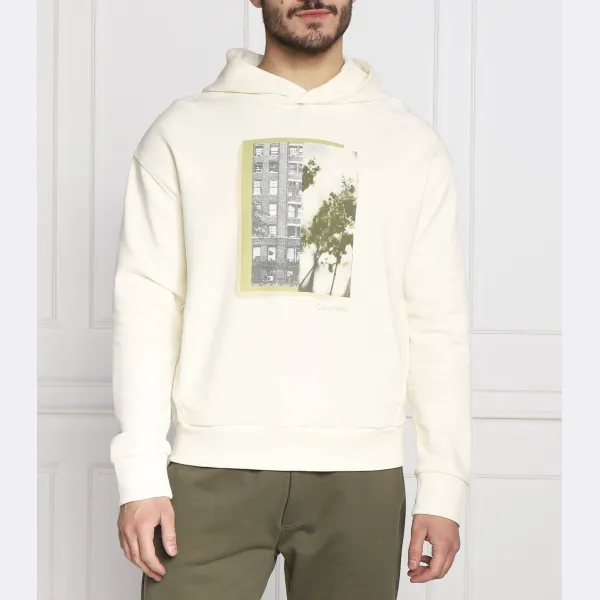 

Толстовка обычного кроя Calvin Klein, экрю