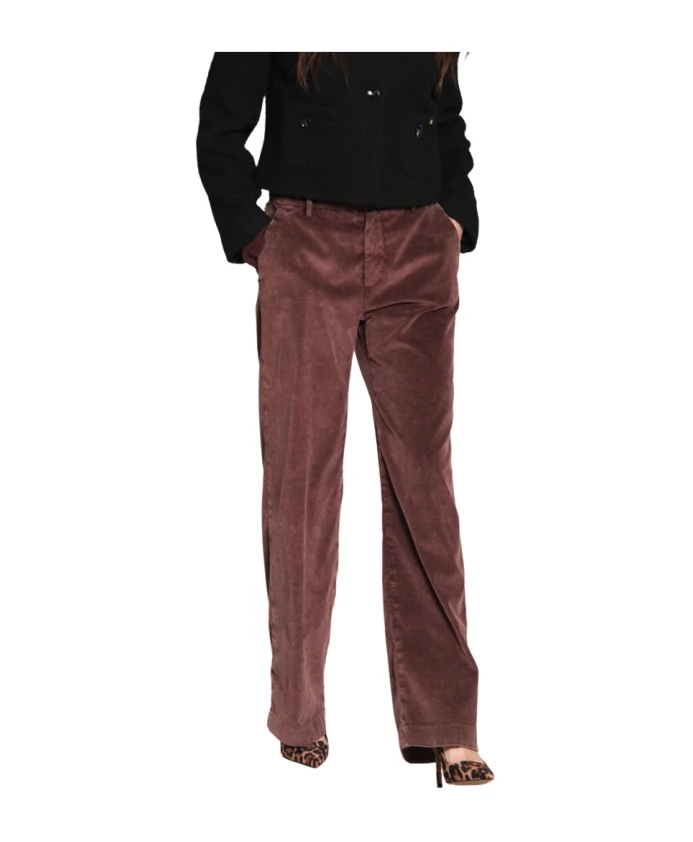 

Вельветовые брюки прямого кроя Mason'S, коричневый