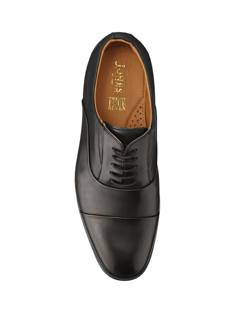 Кожаные оксфордские туфли Maloney на шнуровке, черные Jones Bootmaker — фото 4