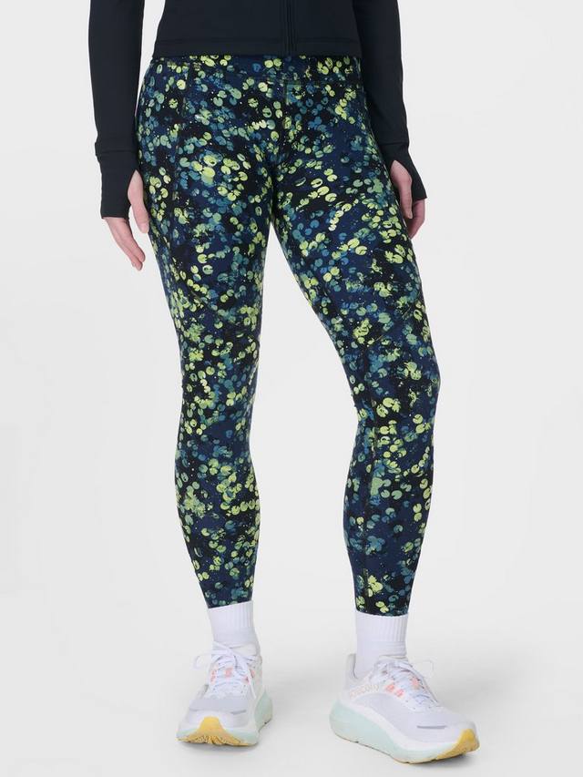 

Леггинсы для силовой тренировки Sweaty Betty, цвет Green Lilypad Print