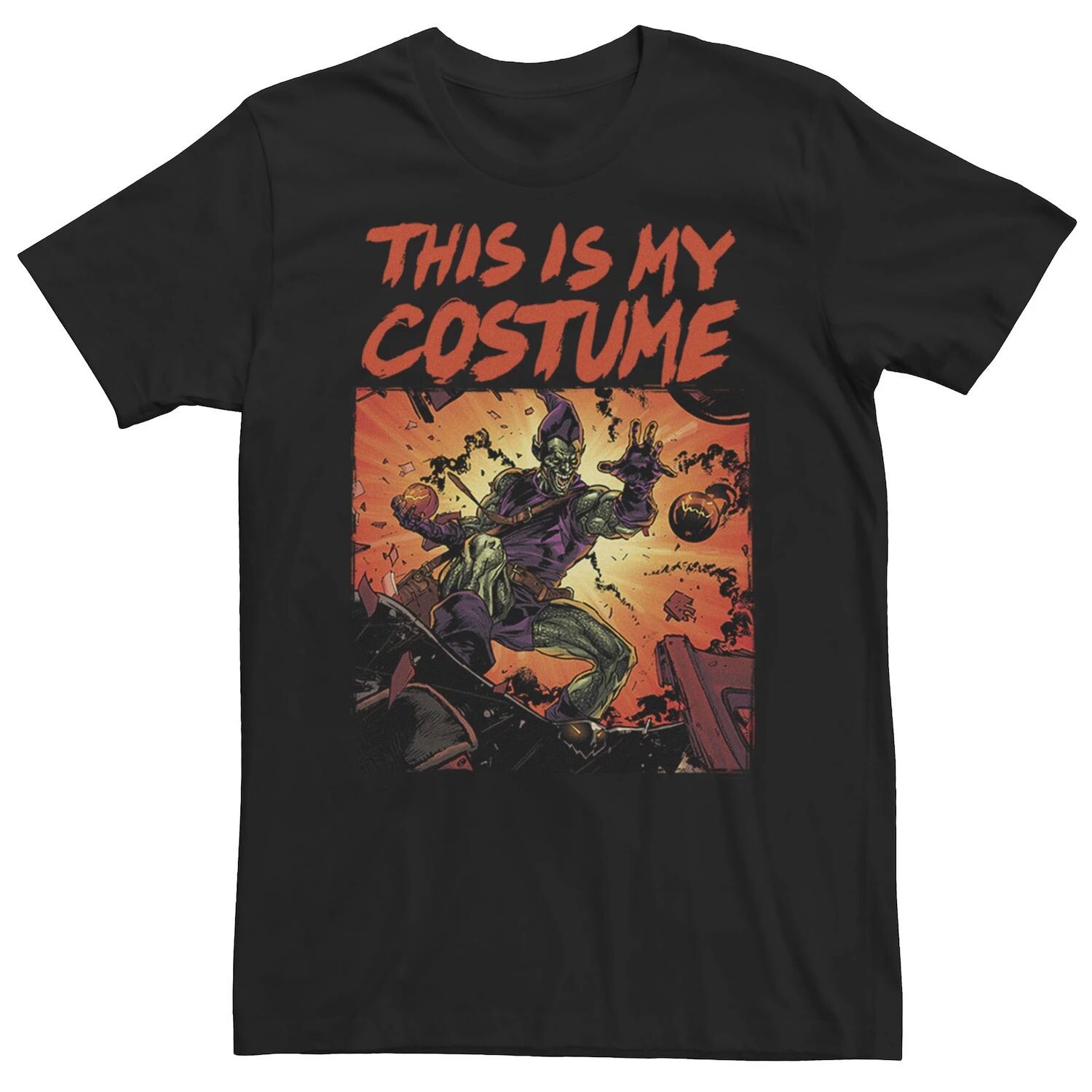 

Мужская футболка с портретом Marvel Goblin «Это мой костюм» Licensed Character