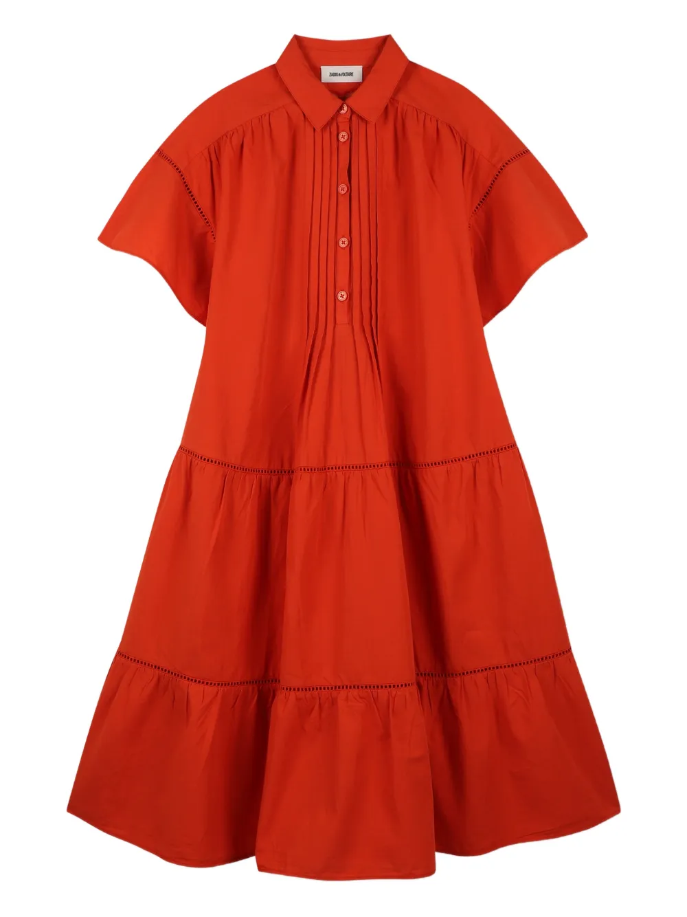

Платье на пуговицах Zadig & Voltaire Kids, оранжевый
