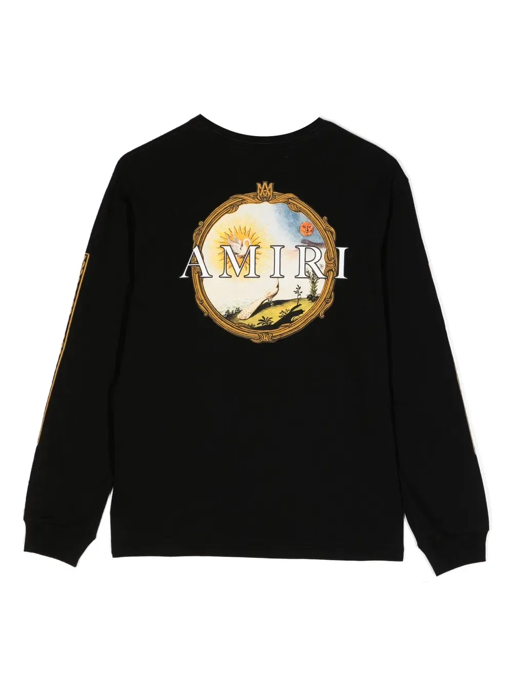Толстовка с графическим логотипом Amiri Kids, черный — фото 2