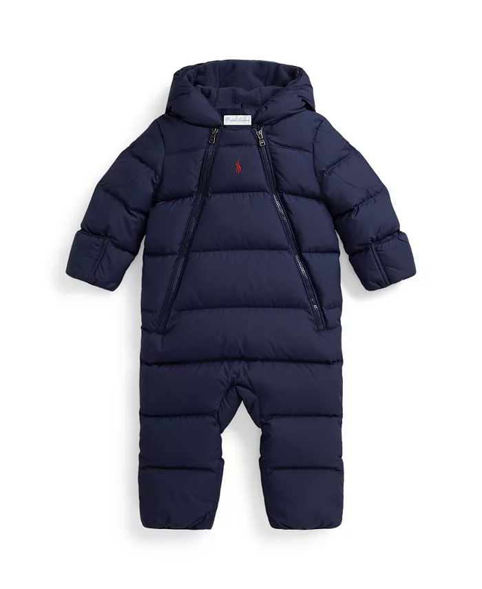 

Детский утепленный комбинезон с капюшоном для мальчиков Polo Ralph Lauren, синий